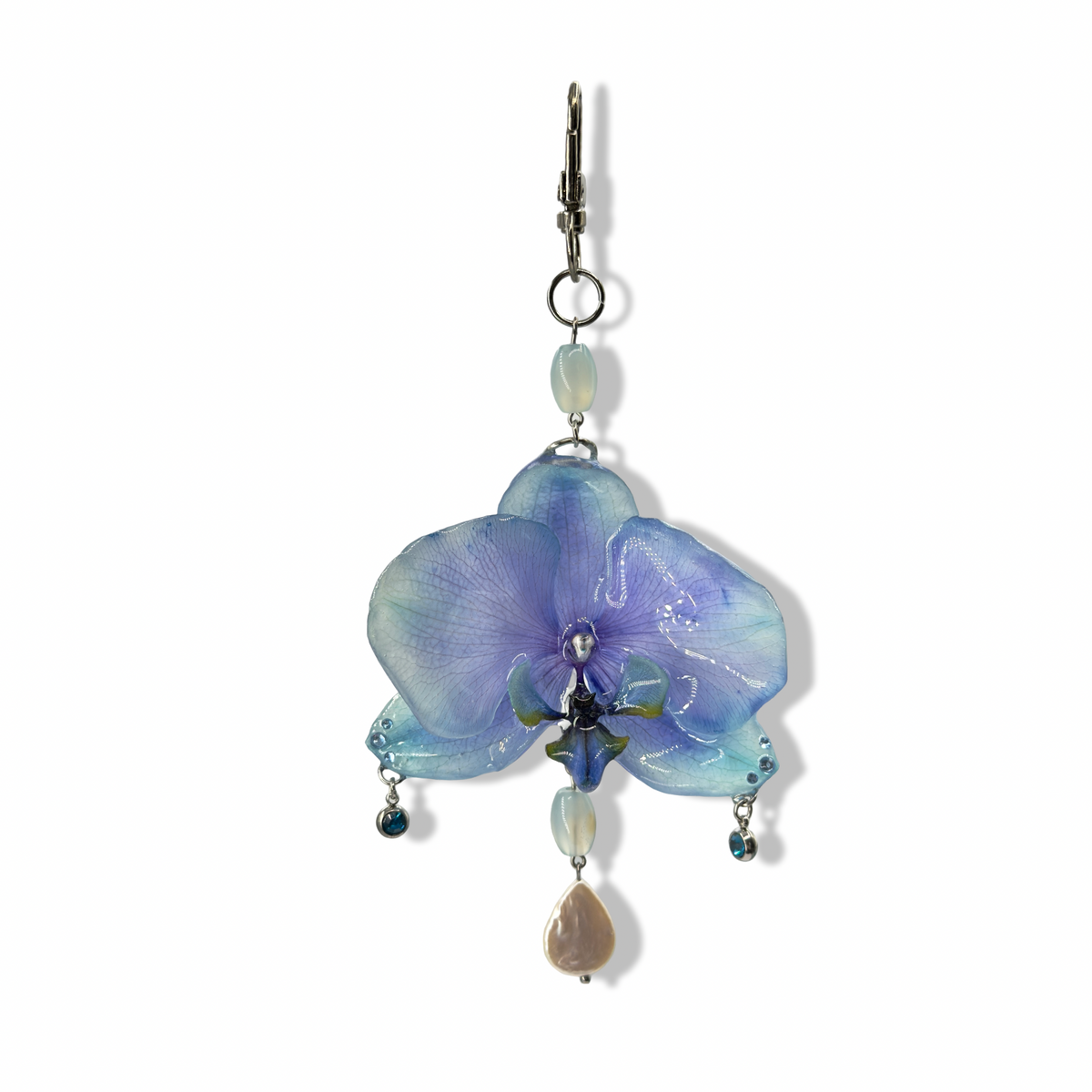 Isadora orchid bag charm