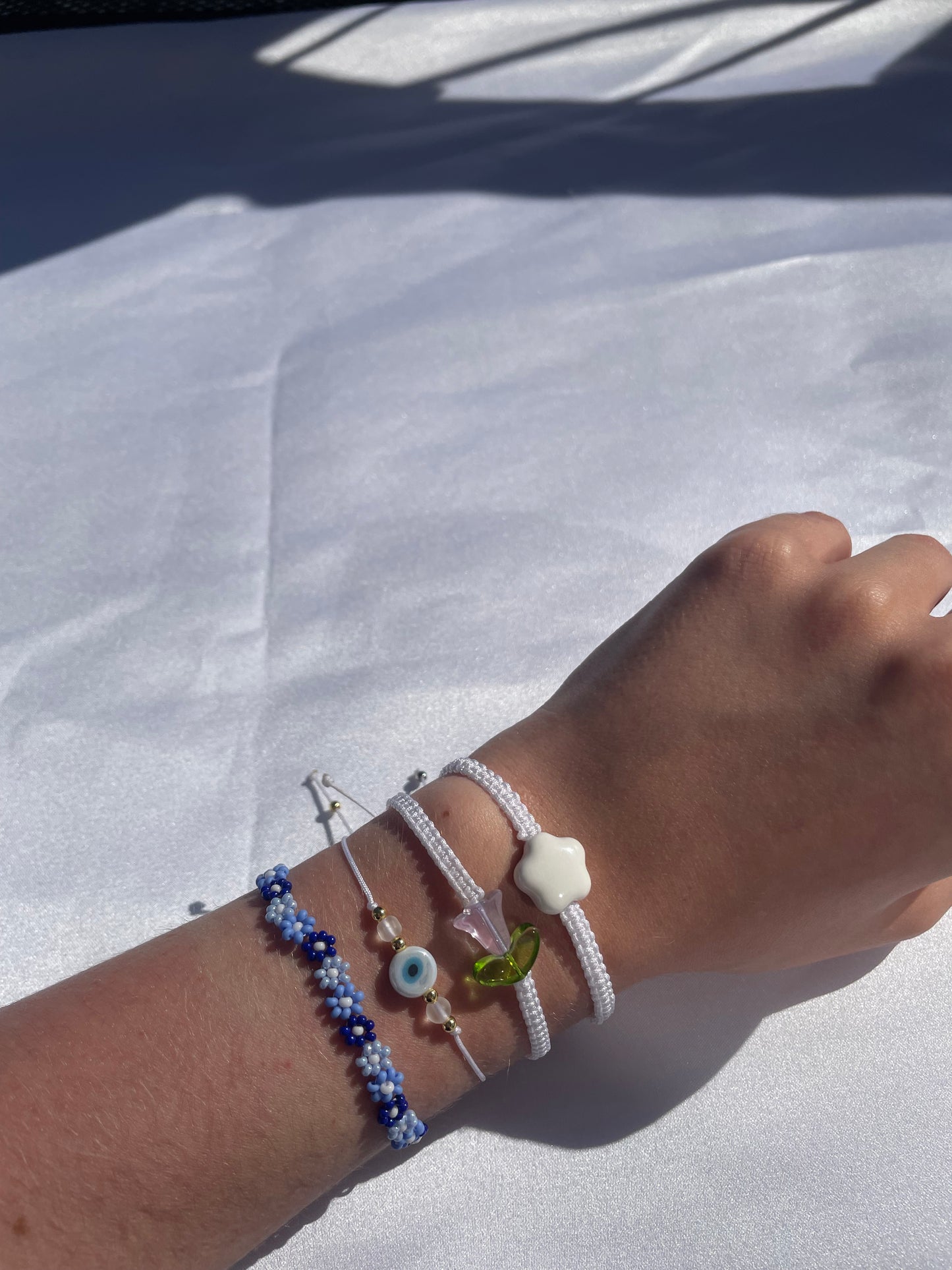 Porcelain star bracelet