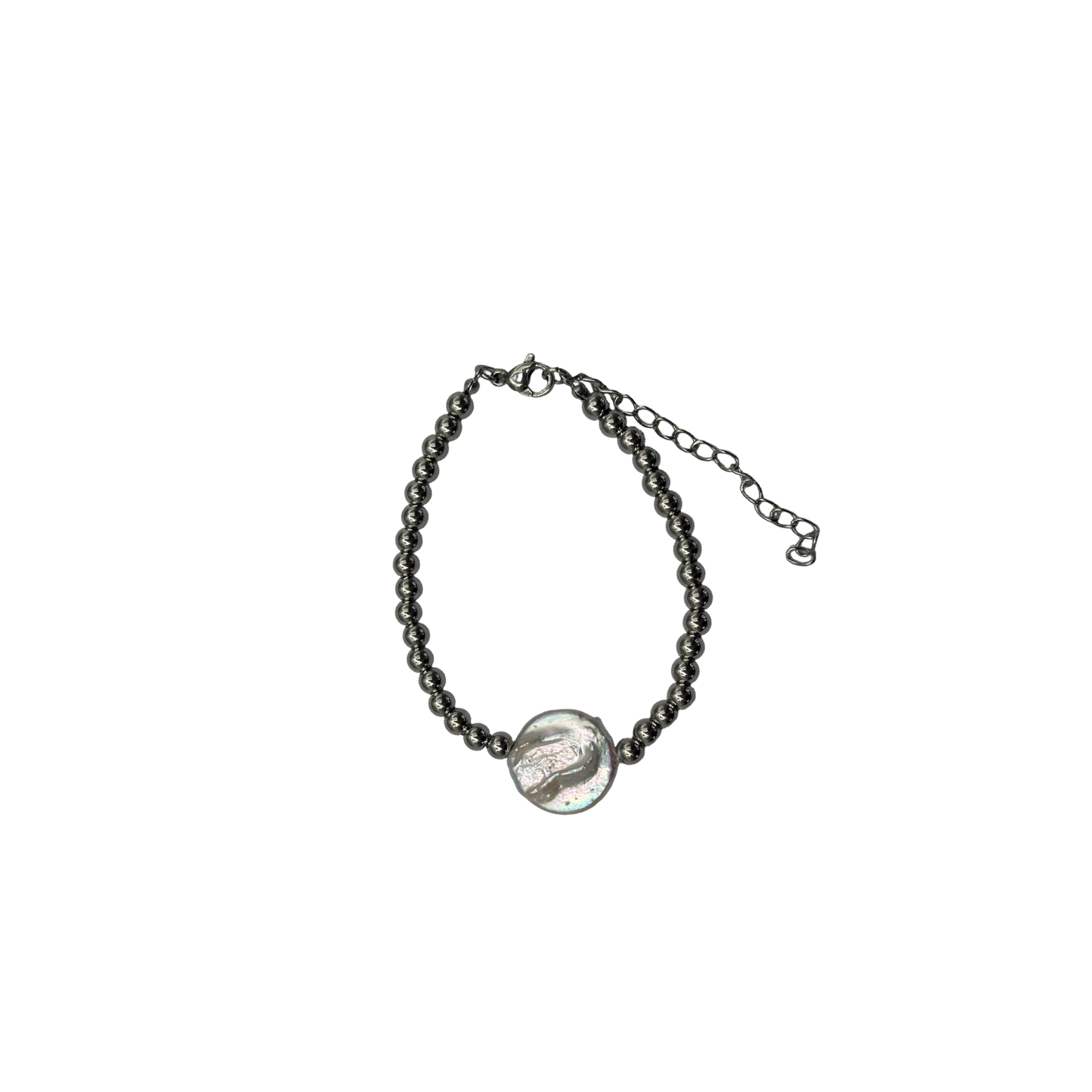 Pearl coin beads bracelet