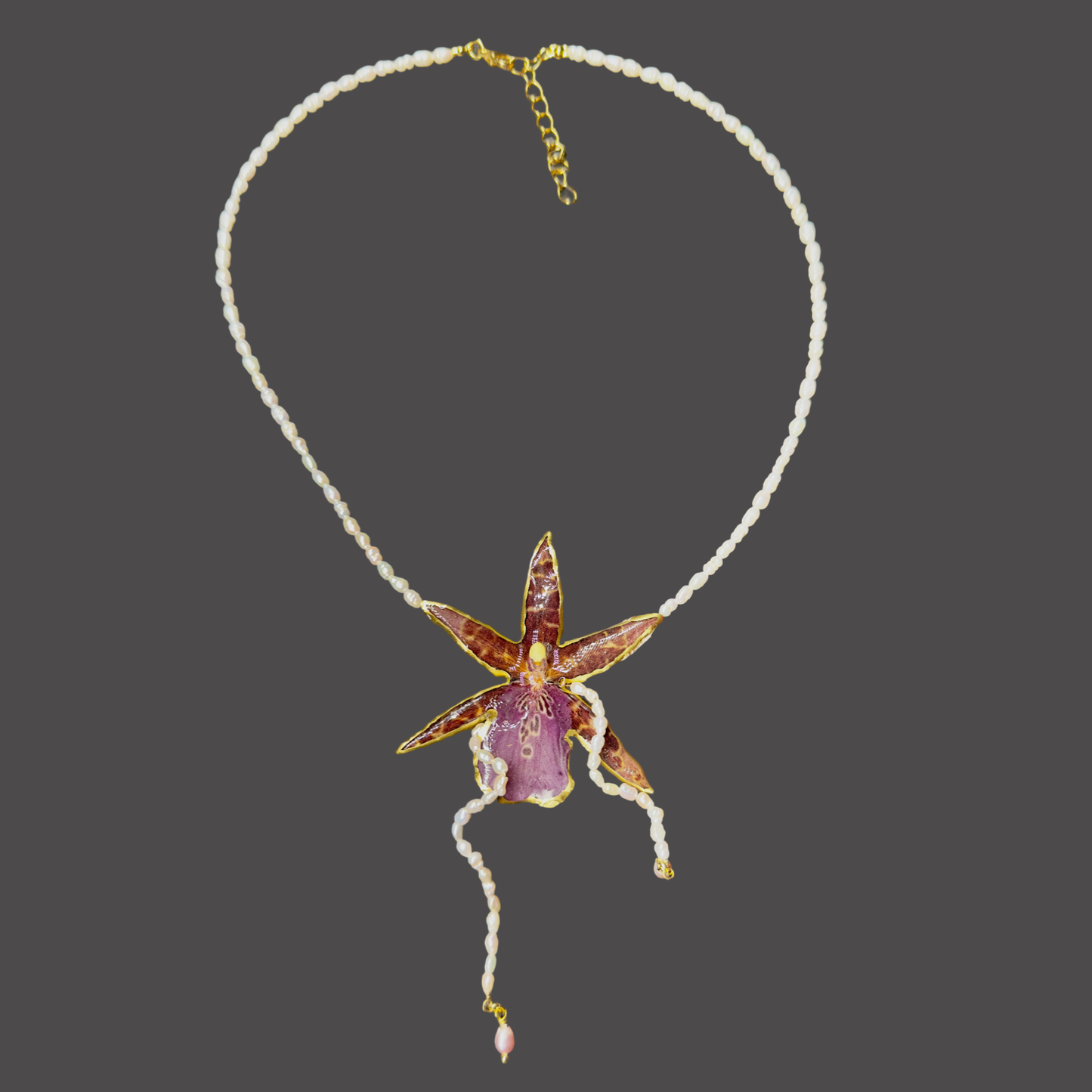 Tales of a hidden orchid necklace