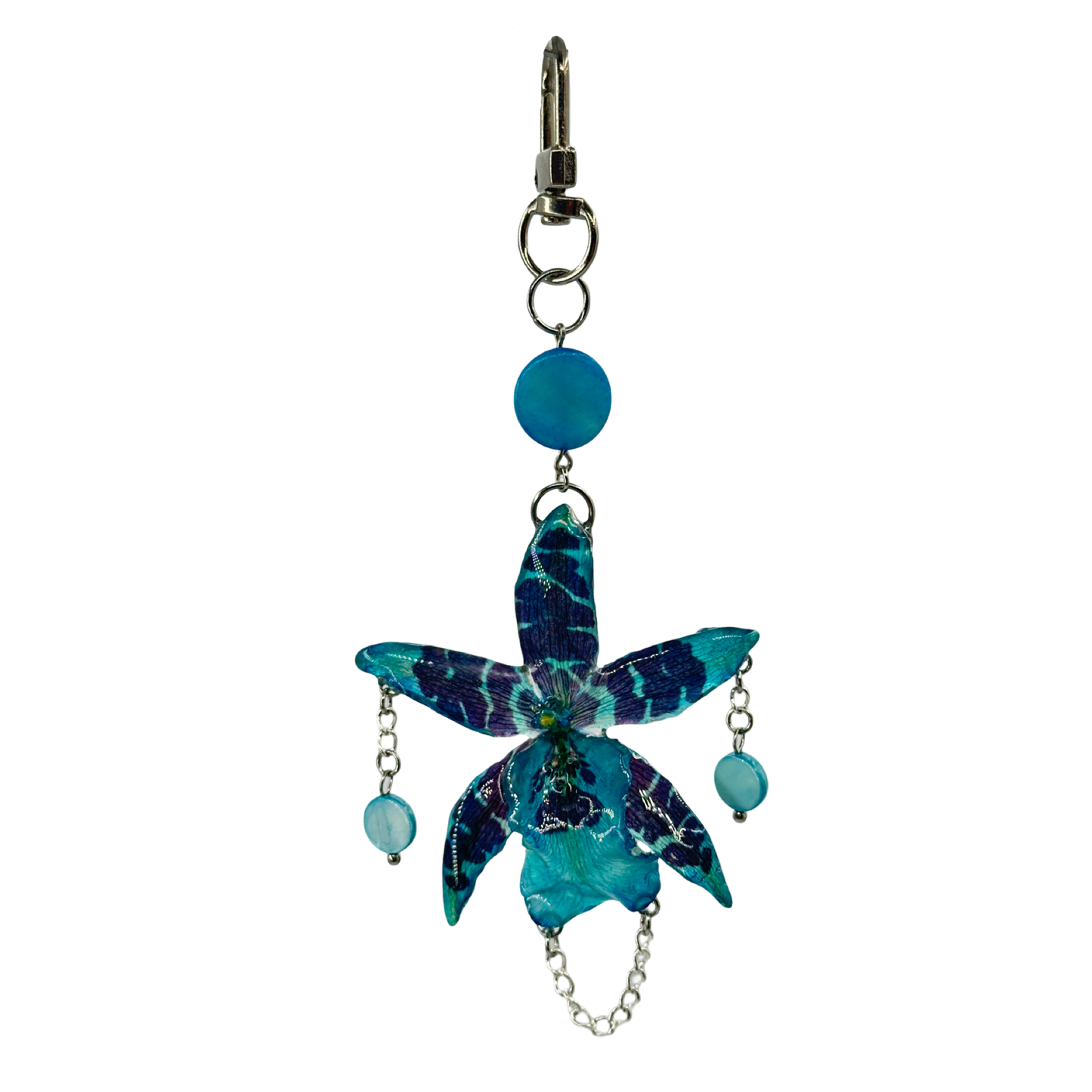 Tyrkys orchid laguna bag charm