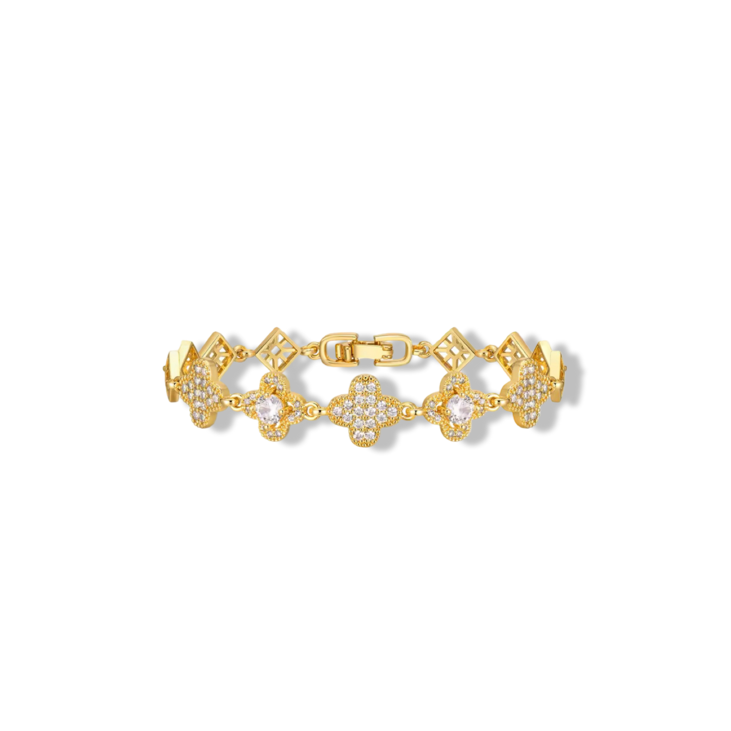 Sparkly stones flower elegant bracelet