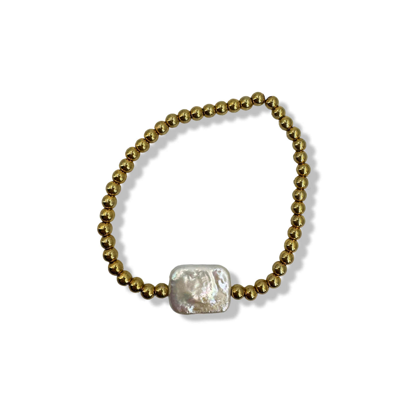 Baroque pearl beaded bracelet