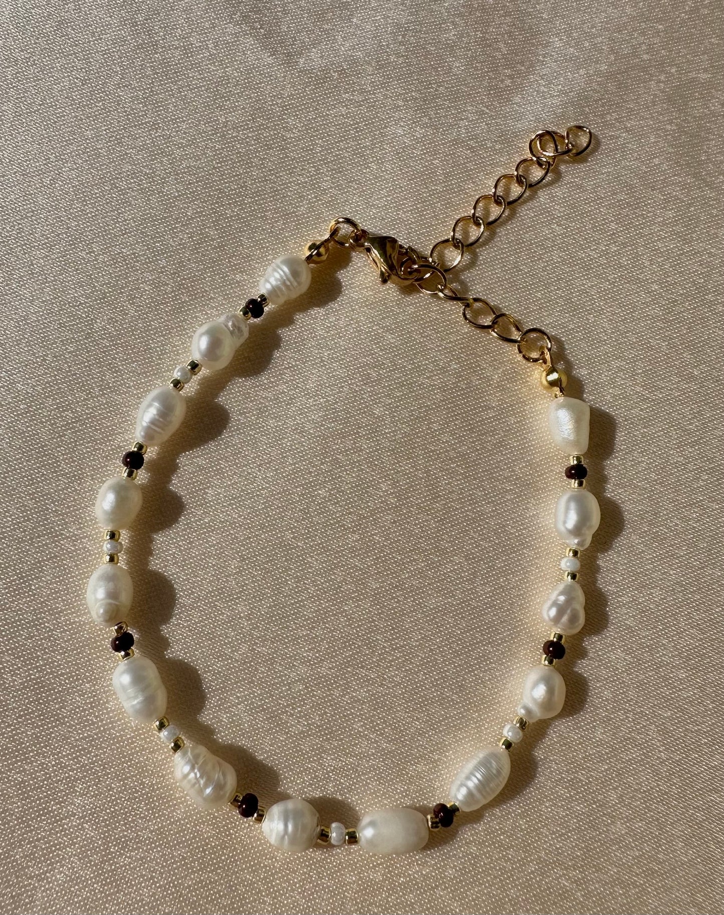 Autumn ricepearl bracelet
