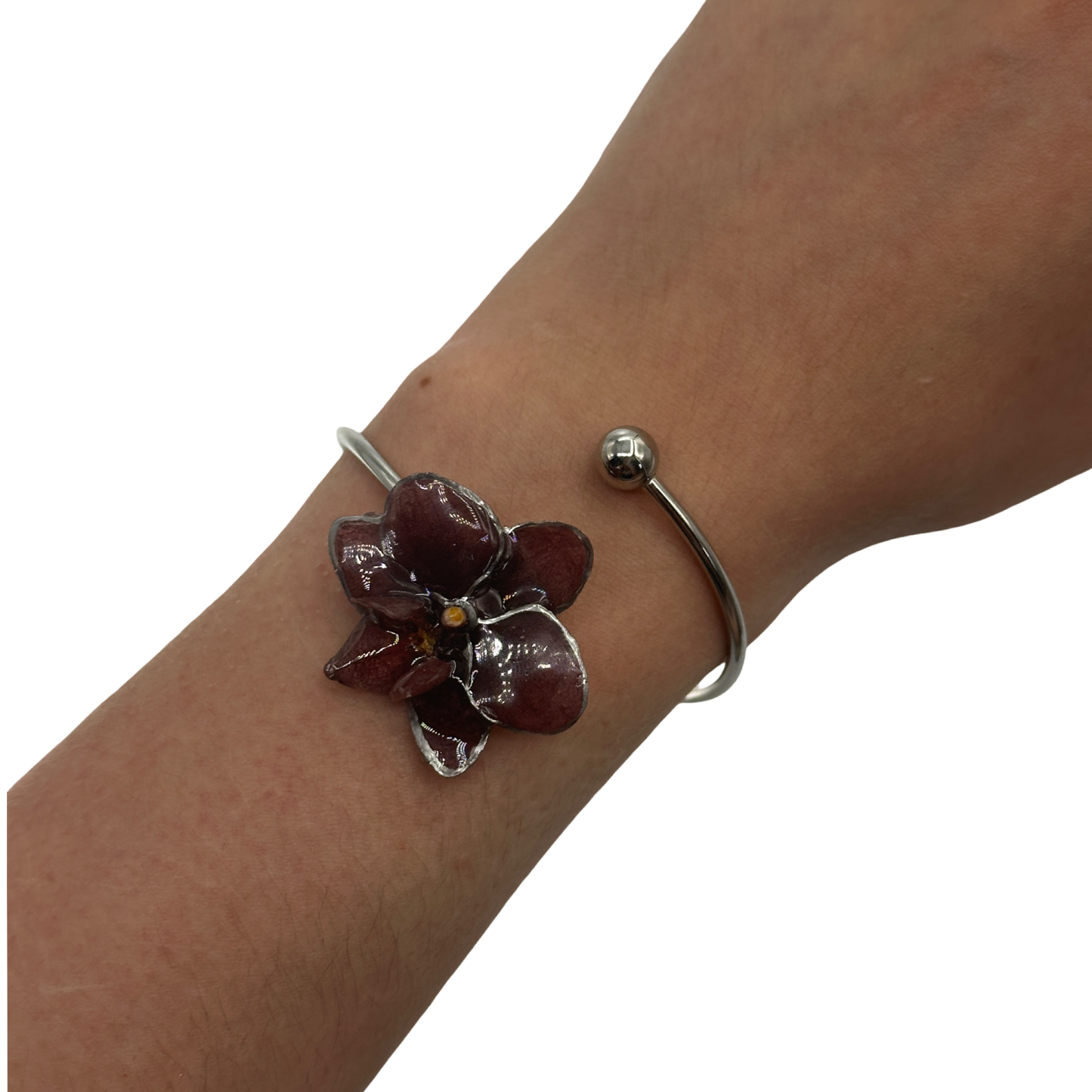 Dark forest orchid bangle