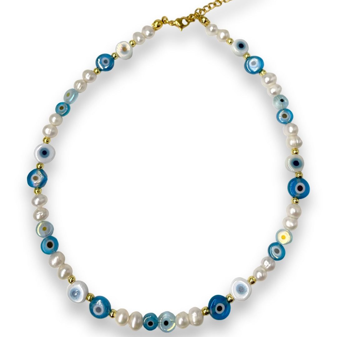Blue lagoon perlet necklace