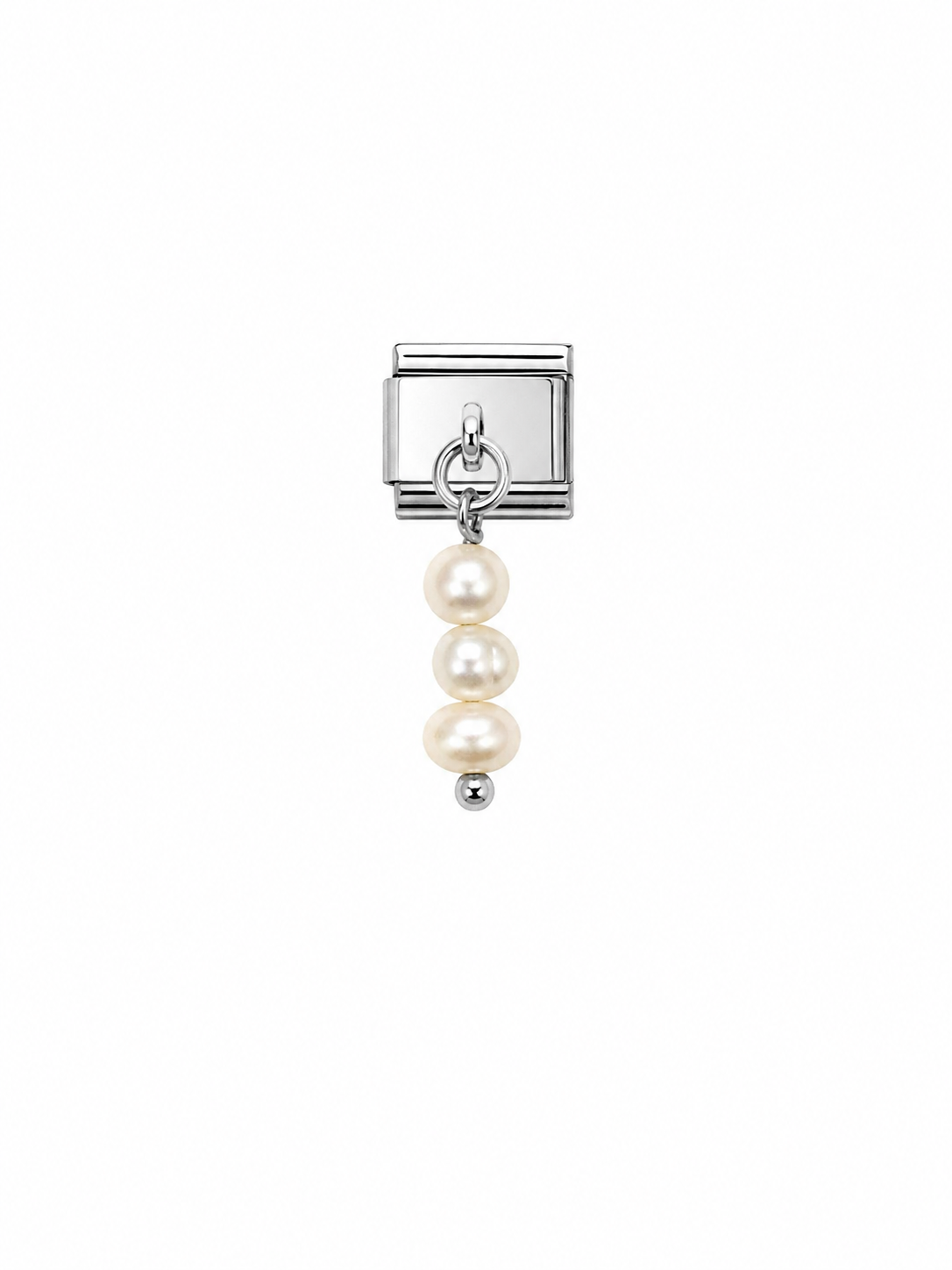 3 ricepearls pendant italian charm