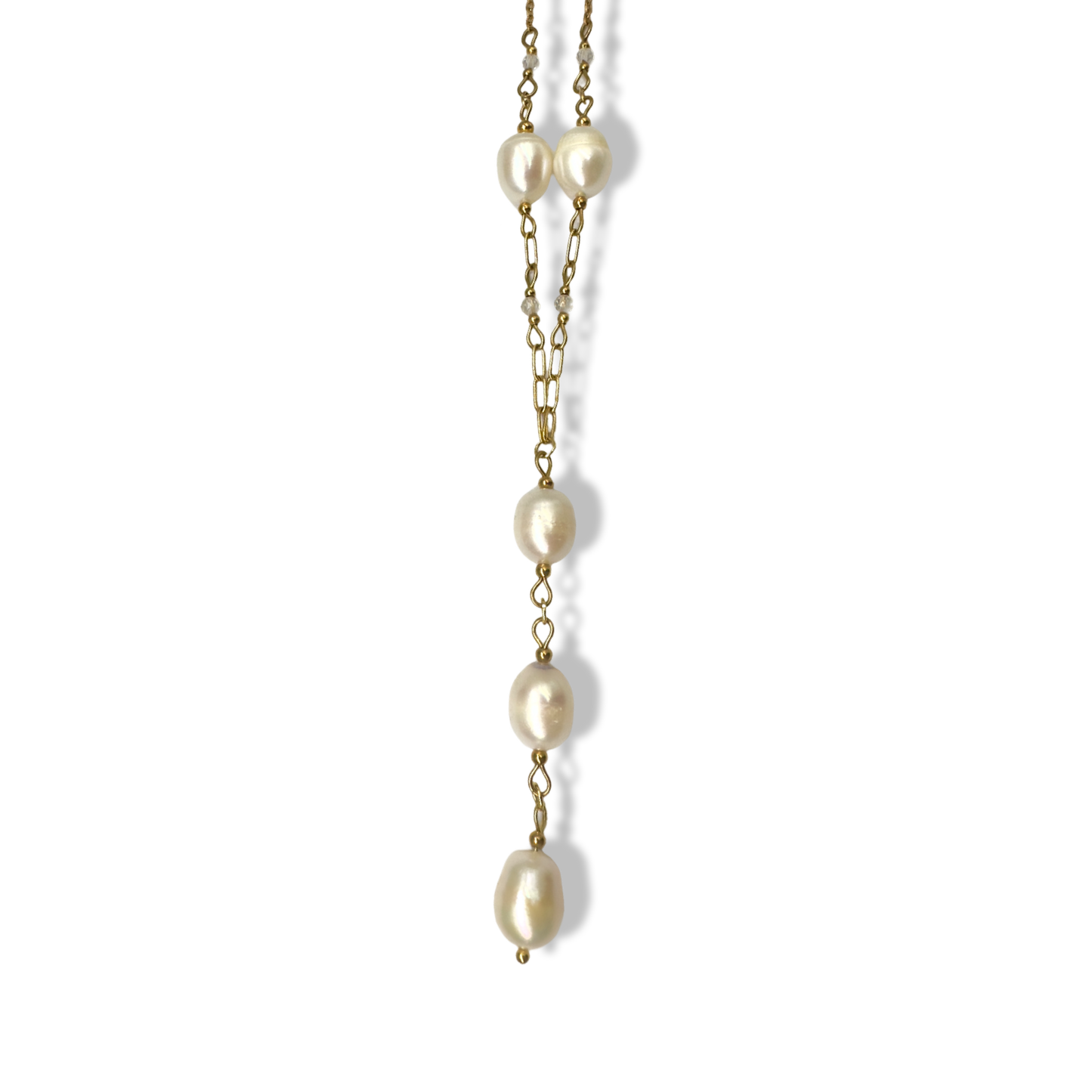 Long ricepearls necklace
