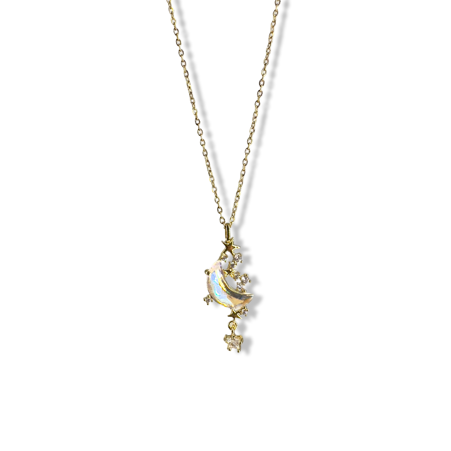 Moony sparkly necklace