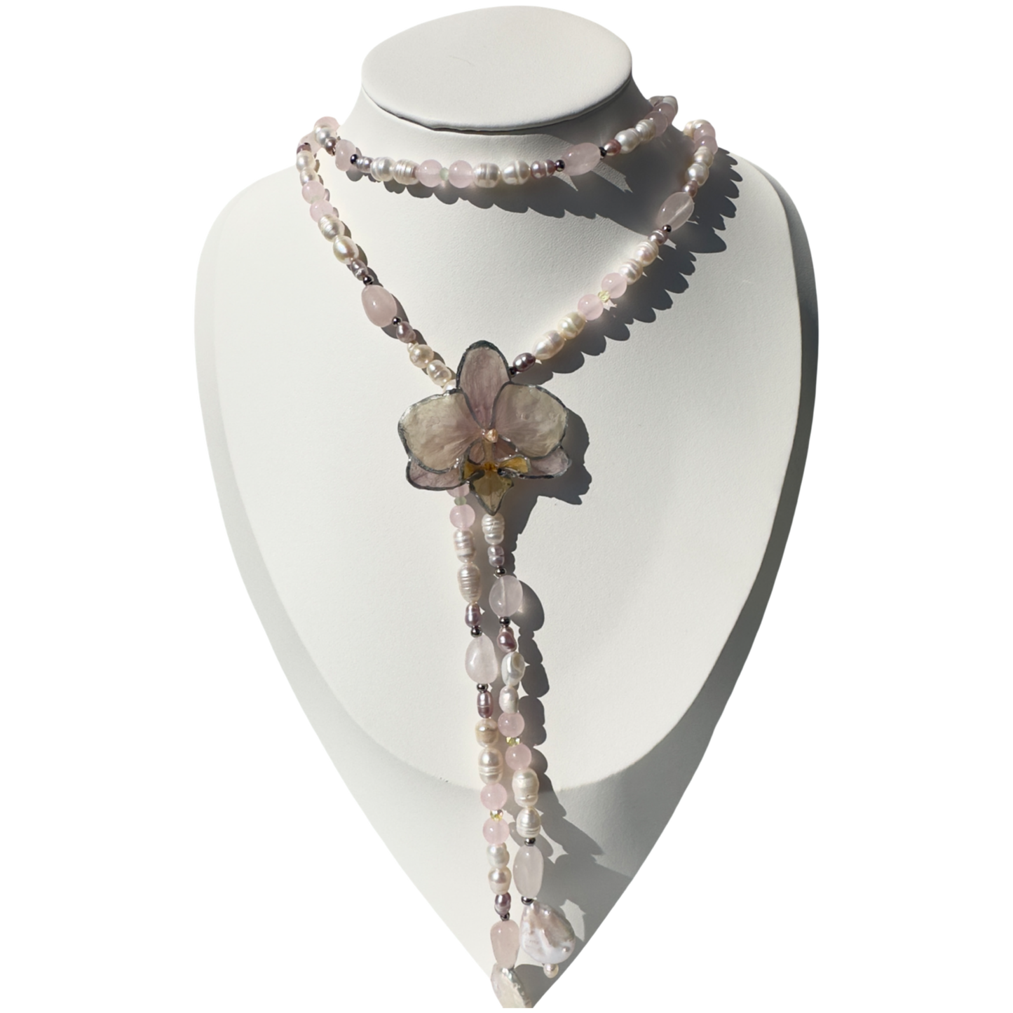 Long pinky Rosa necklace