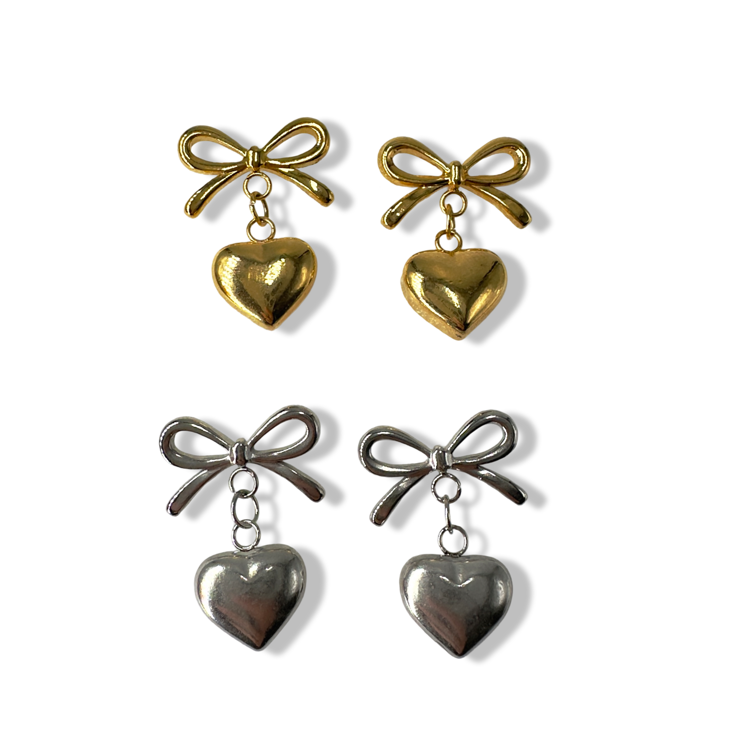 Heart&Bow earrings