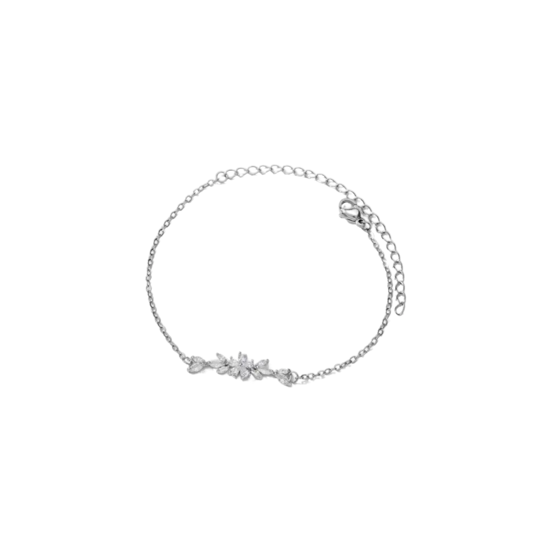 Flowery zirkon bracelet