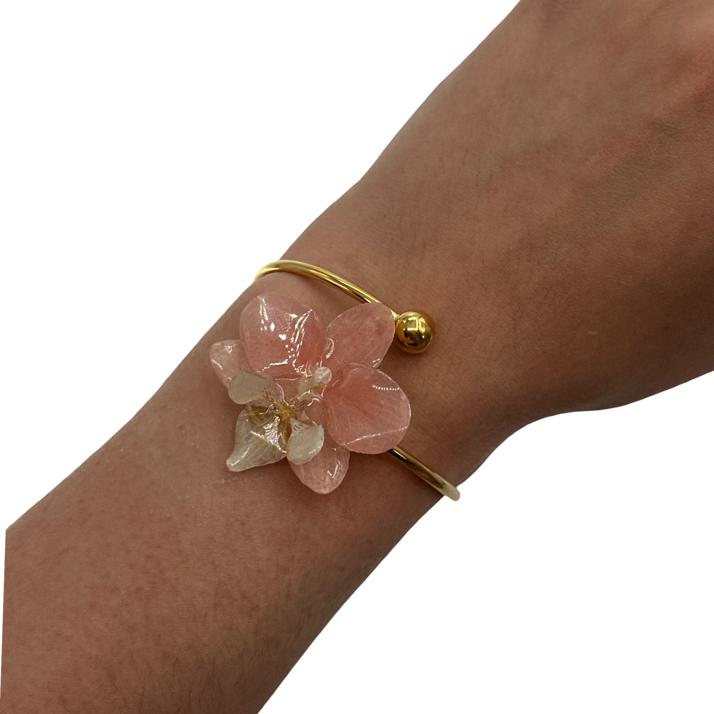 Pinky blush orchid bangle