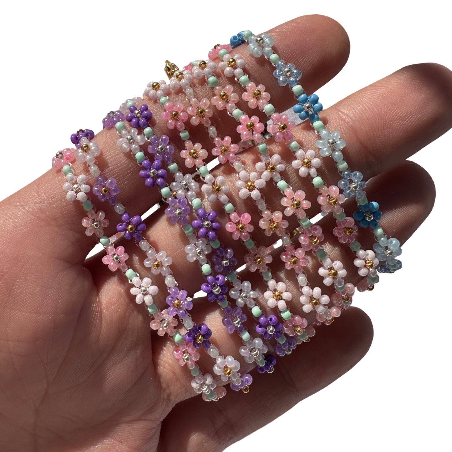 Flower cute beady bracelet