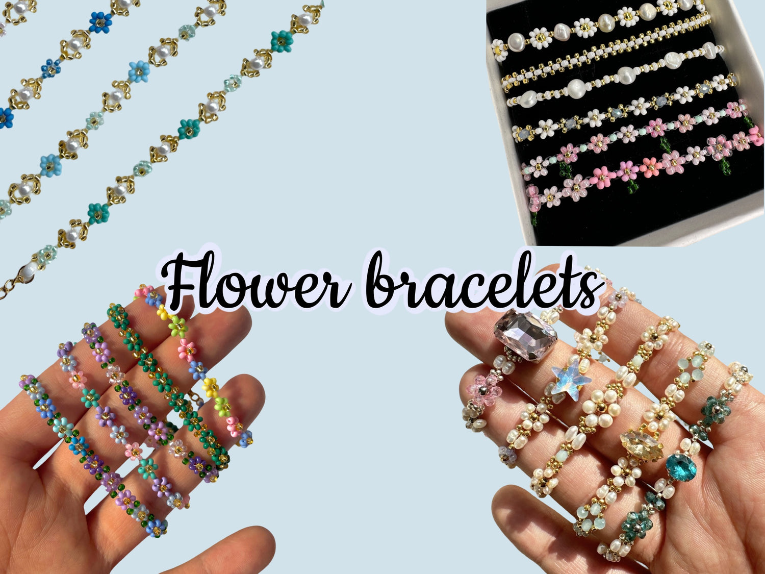 Flower bracelets