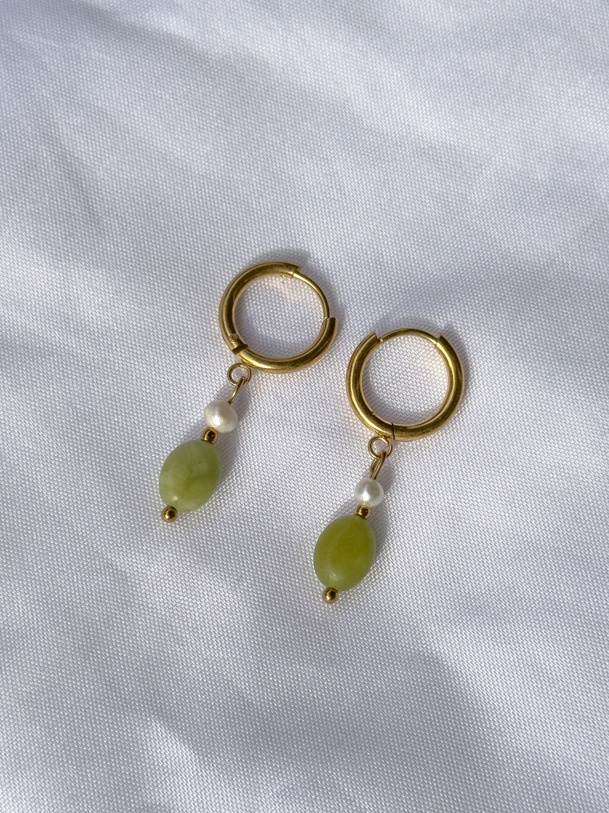 Green Jade earrings