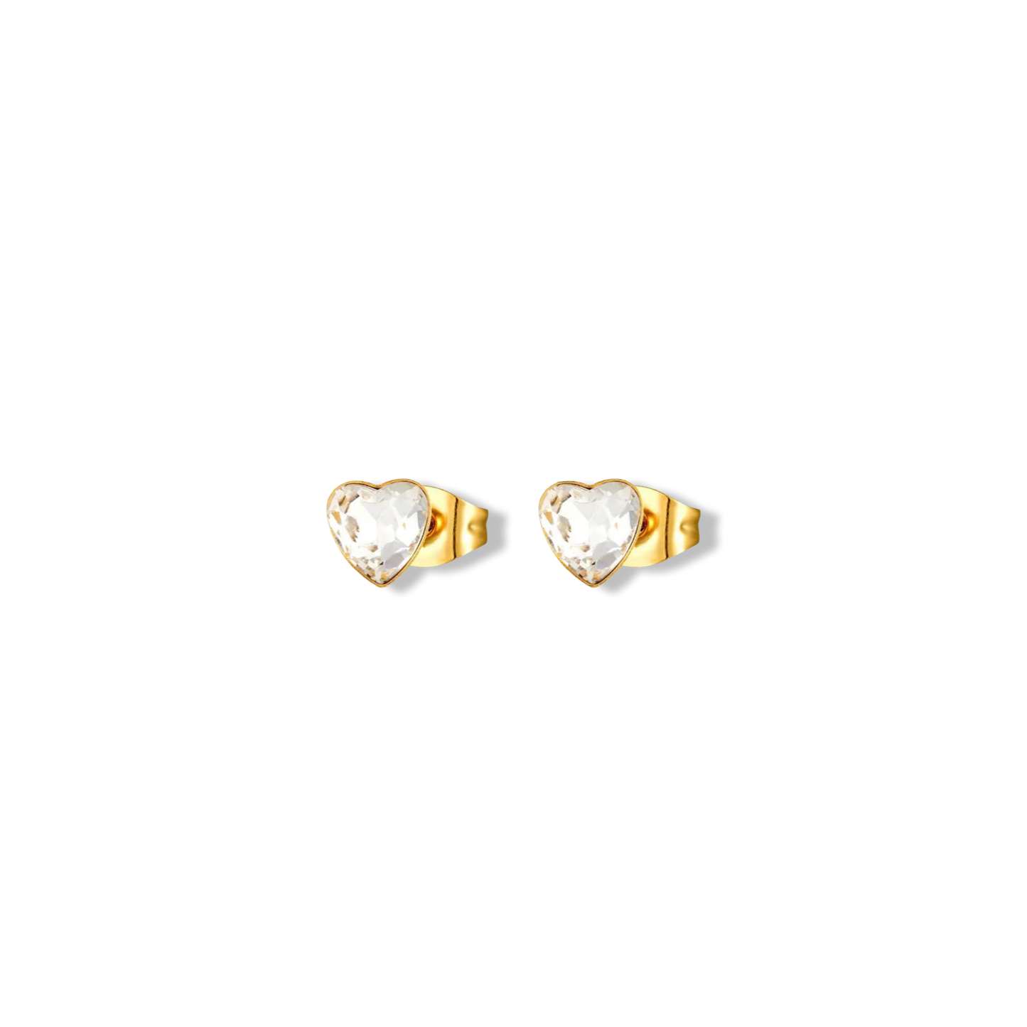 Princess heart earrings