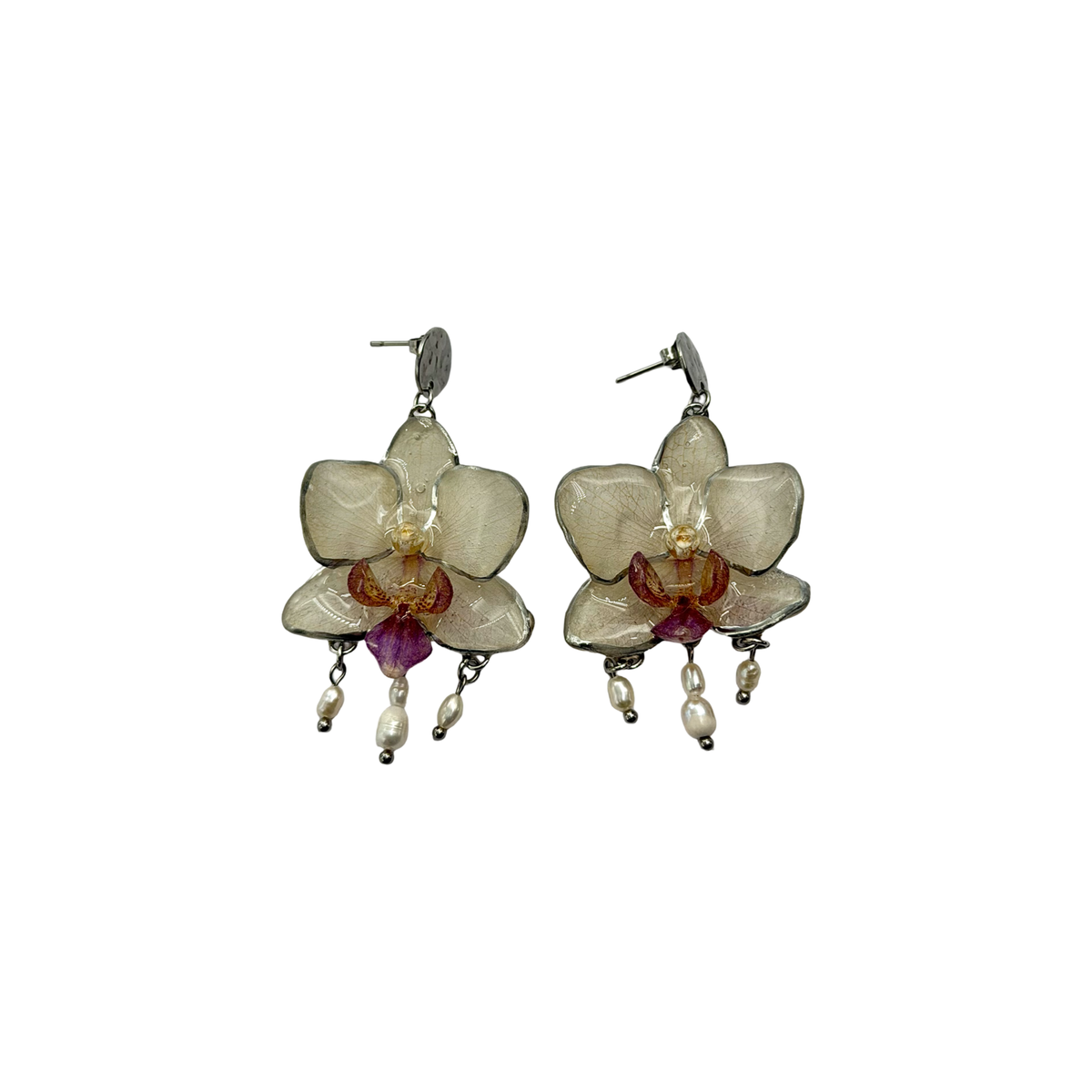 Vileria orchid earrings