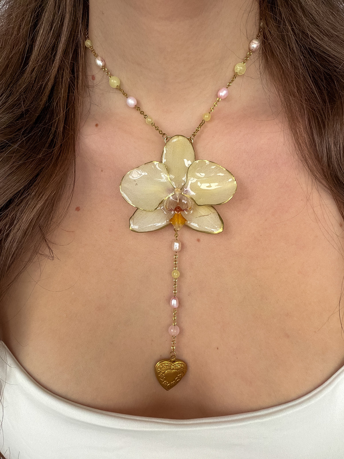 Fleurine orchid necklace