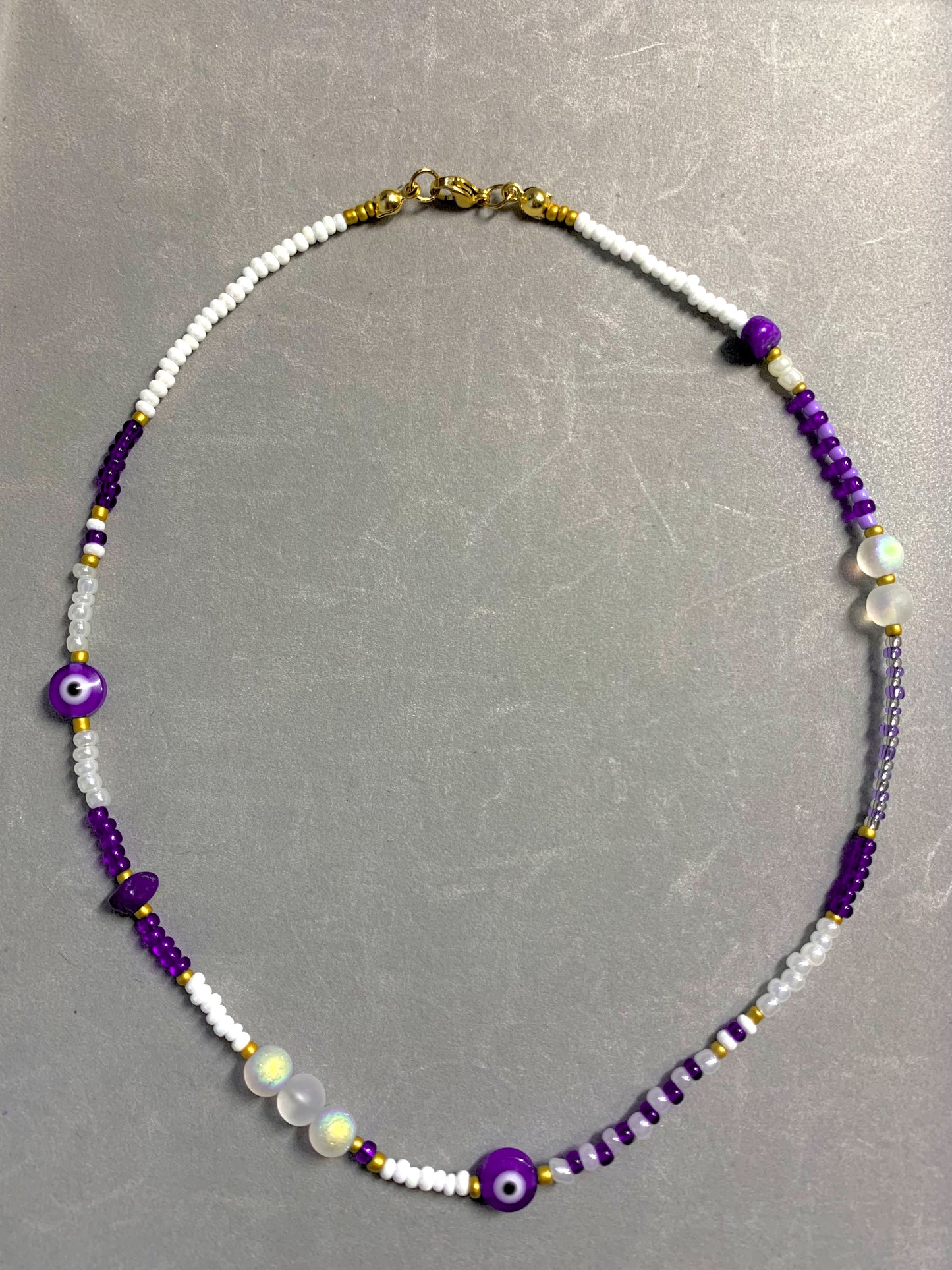 Evil eye summer necklace