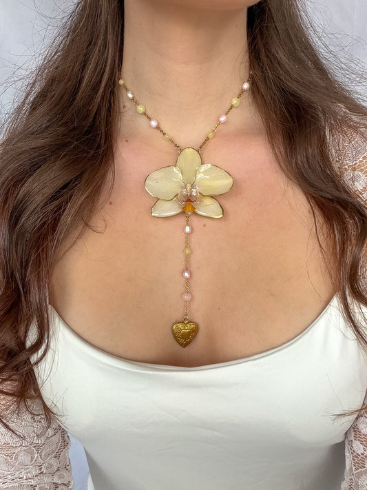 Fleurine orchid necklace