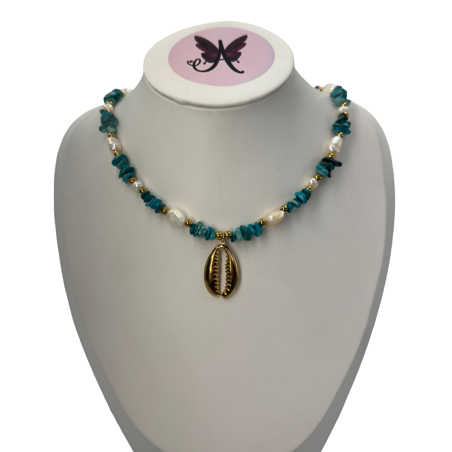 Tyrkys shell necklace