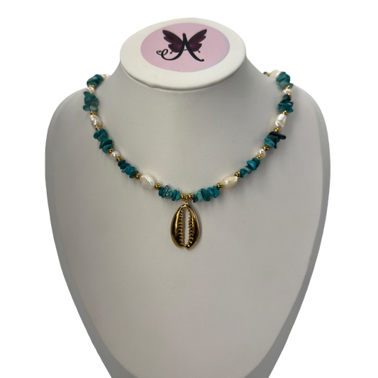 Tyrkys shell necklace