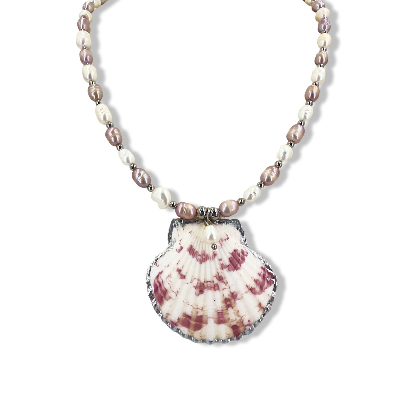 Mermaid shell pearly necklace