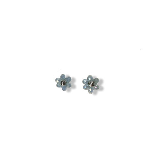 Minimalistic beads flower earrings