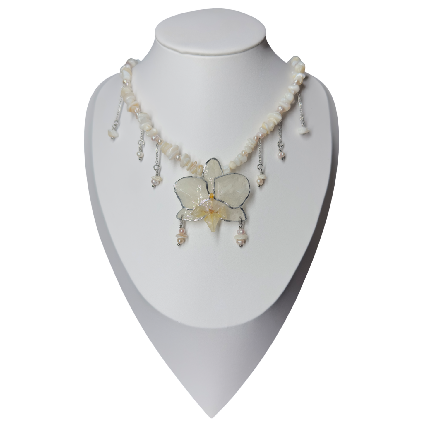 Sunkissed orchid necklace