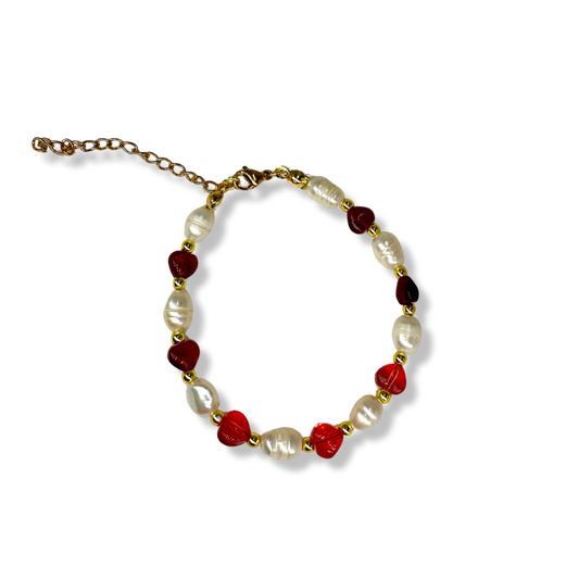 Red hearts bracelet