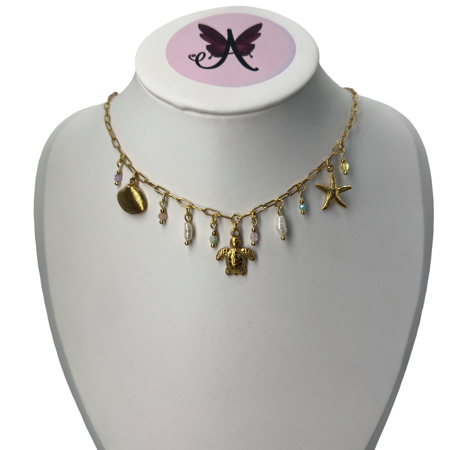 Turtle shells summer necklace