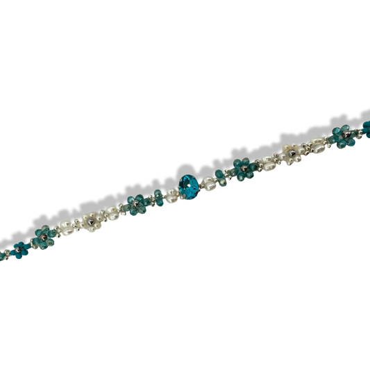 Silver tyrkys dreamy bracelet