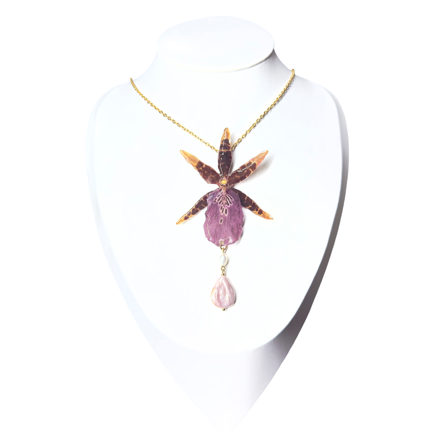 Orchid of the deep woods necklace