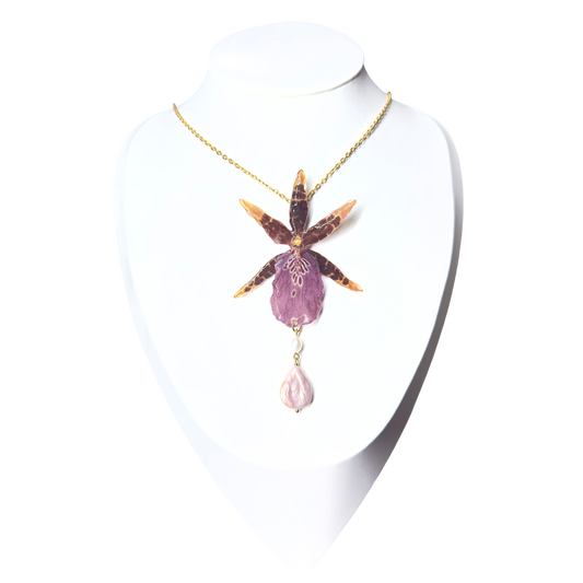 Orchid of the deep woods necklace