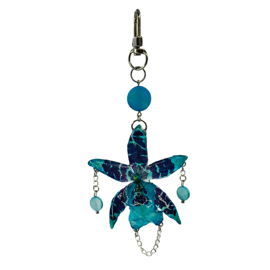 Tyrkys orchid laguna bag charm
