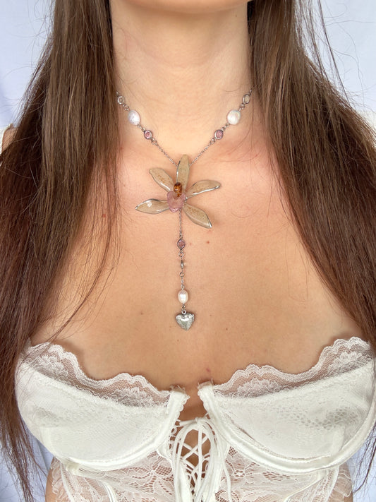 Whisper of the Fae orchid necklace