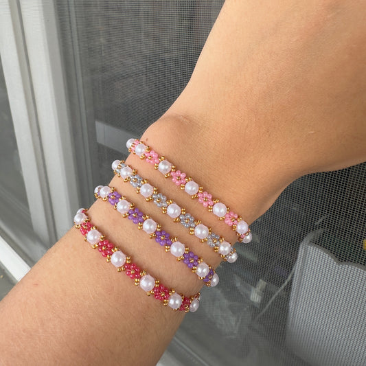 Flowerypearl bracelet