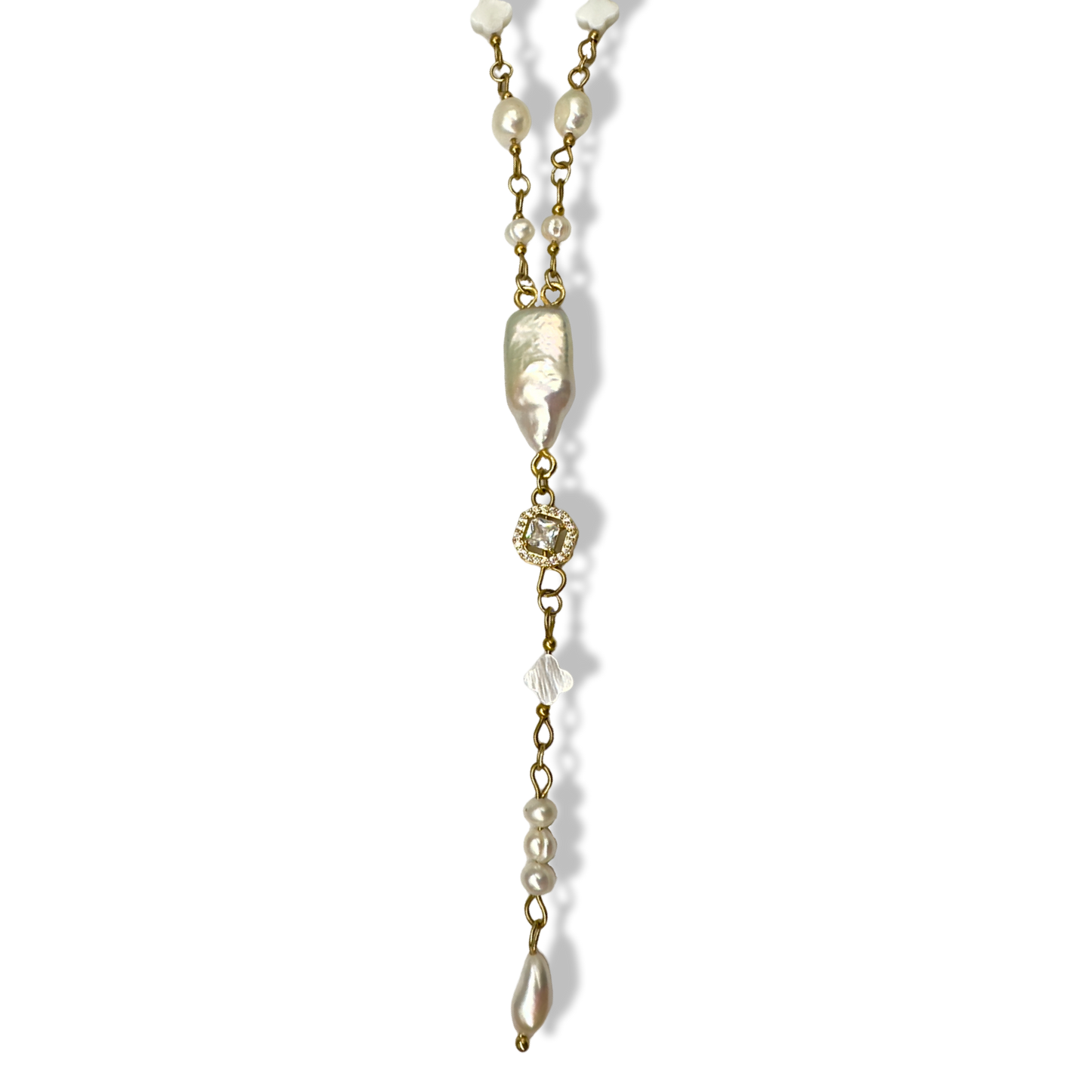 Long pearls heaven luxury necklace