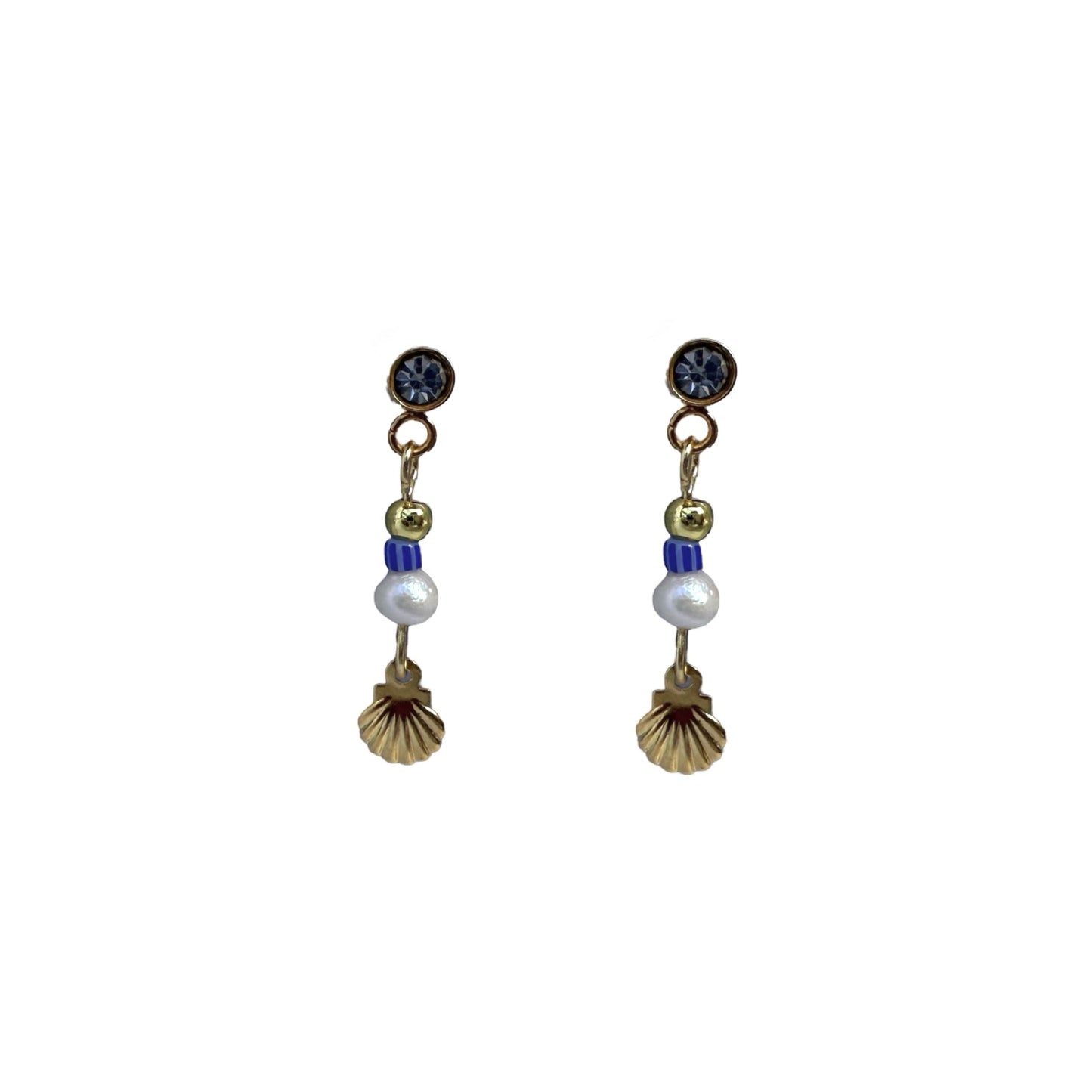 Minimalistic shells summer earrings