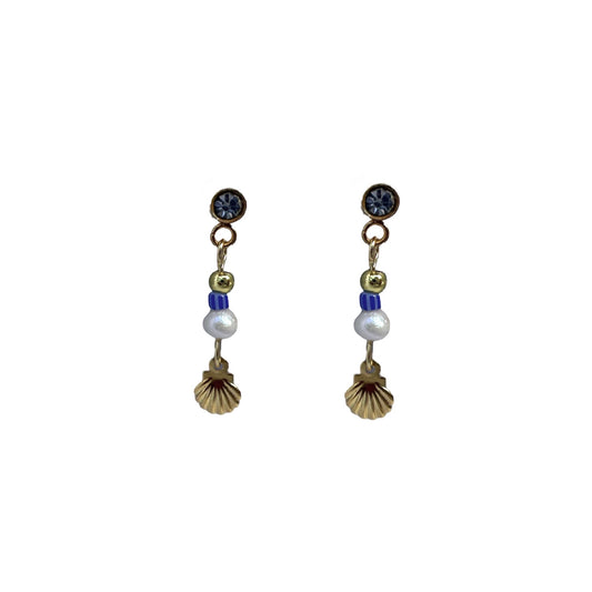 Minimalistic shells summer earrings