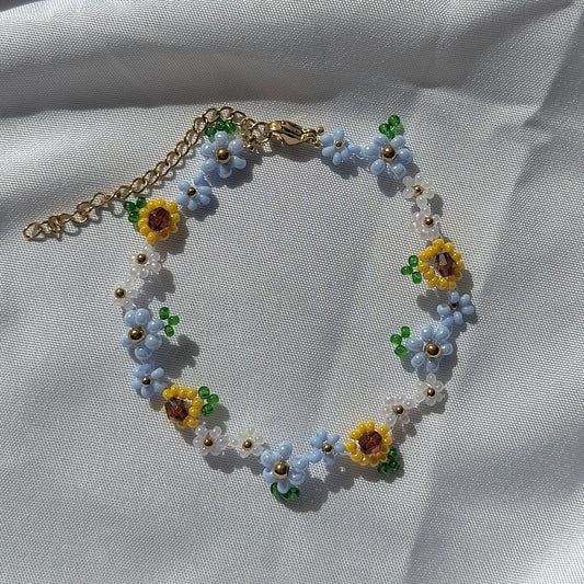 Sunflower field bracelet