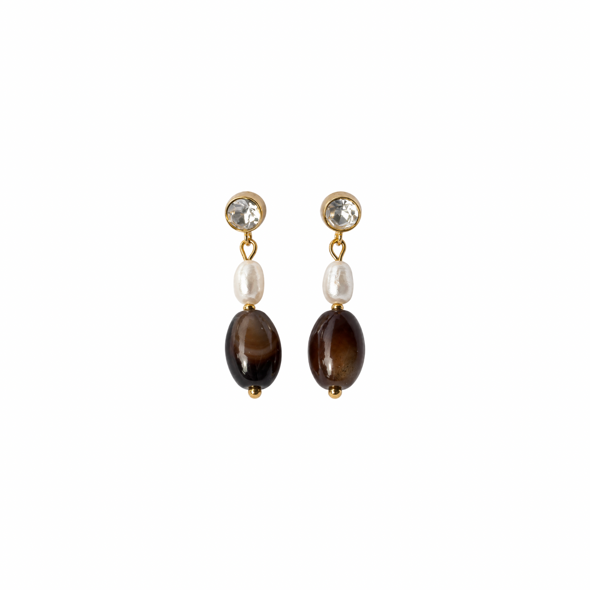 Coffee bean earrings