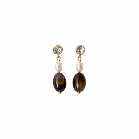 Coffee bean earrings