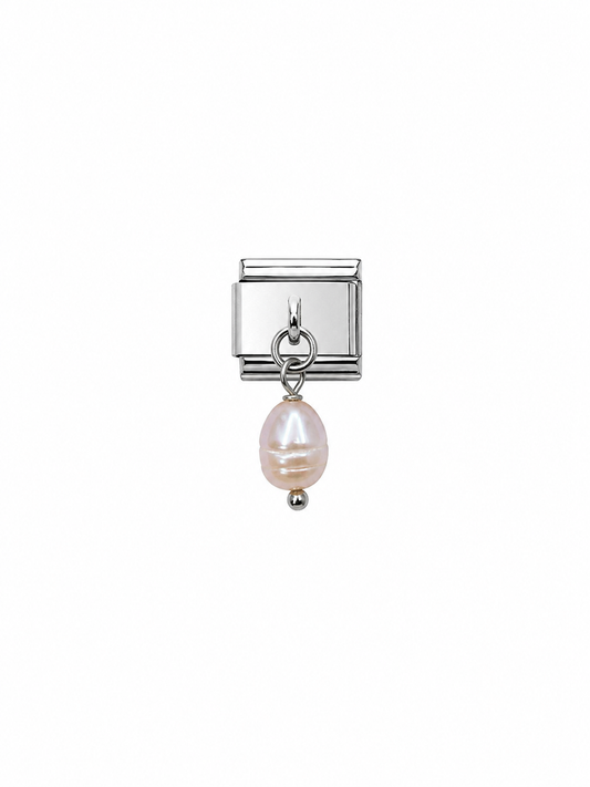 Ricepearl pendant italian charm