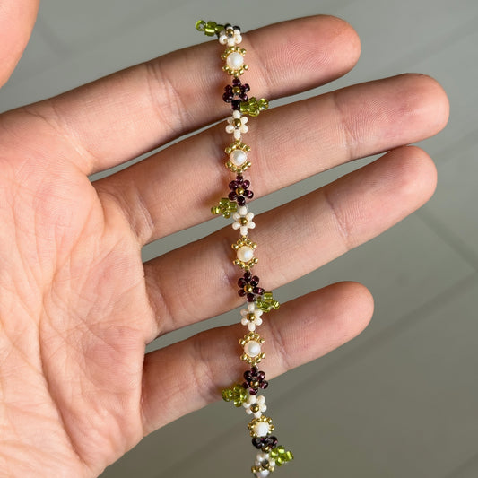 Flower autumn bloom bracelet