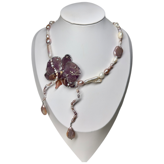 Whispers of the orchid necklace