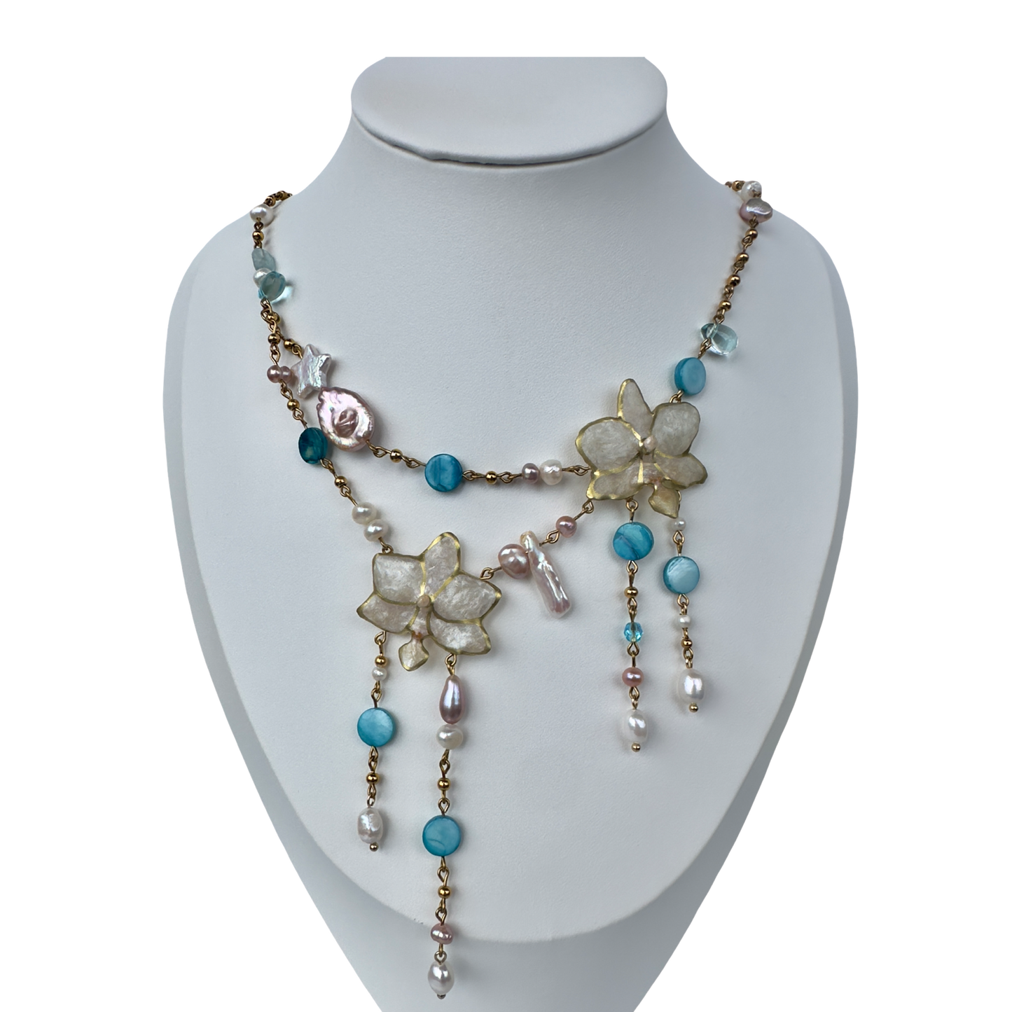 Aqua mermaid dream necklace