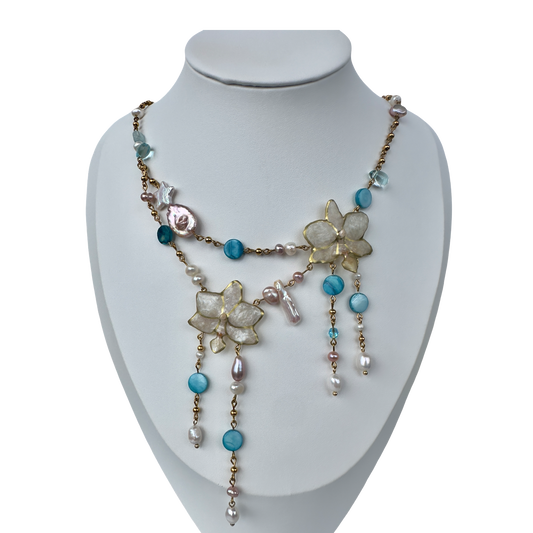 Aqua mermaid dream necklace