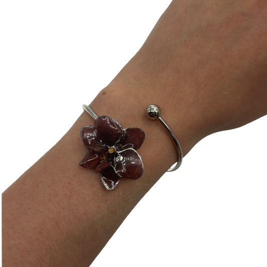 Dark forest orchid bangle